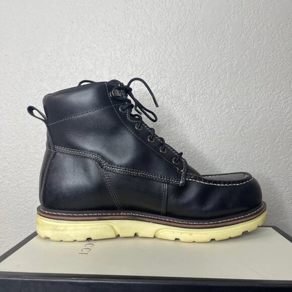 Wolverine I-90 DuraShocks Black Leather 6" Work Boot WP W200147 Men's Size 13 M - Picture 2 of 14